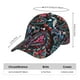 thumbnail image 2 of Fotbe Paisley Gorro Clásico de Béisbol, Gorra Ajustable con Broche Snapback, Gorro de Exterior de Algodón Suave, 2 of 6