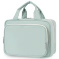 thumbnail image 1 of Neceser de viaje Narwey, tamaño grande, para colgar maquillaje, color verde menta, 1 of 9