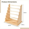 thumbnail image 4 of 6-Layer Wooden Bracelet Display Stand, Adjustable, Detachable, Strong Weight Capacity, Jewelry Storage for Necklaces, Bracelets, Earrings, Ideal for Market Stalls, Night Markets, and Home Display, 4 of 5