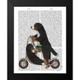 thumbnail image 2 of Fab Funky 20x24 Black Modern Framed Museum Art Print Titled - Bernese Scooter, 2 of 5