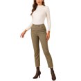 thumbnail image 3 of Allegra K Women's High Elastic Waist Back Office Work Ankle Pants, 3 of 7