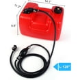 thumbnail image 2 of 3 Gallon Portable Tank,Easy-to-Carry Replacement Fueling Tank With Handle, 2 of 7
