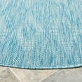 thumbnail image 3 of Safavieh Courtyard Teodor Geometric Indoor/Outdoor Area Rug, Aqua, 5'3" x 5'3" Round, 3 of 10