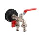 thumbnail image 4 of 2x grifo doble 1000 litros Ibc tanque de agua adaptador de conector grifo reemplazo adaptador de tanque de agua de lluvia Fo, 4 of 5