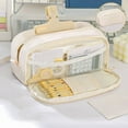 thumbnail image 1 of Sac à Stylos Modèles à Double Couche Grande Capacité Multifonctionnel pour Élèves du Primaire et Secondaire Boîte de Rangement pour Art, 1 of 8