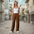 thumbnail image 4 of Admvng Womens Pants Casual Baggy Wide Leg Sweat Pants Comfy Athletic Joggers with Pockets S-2XL, 4 of 9