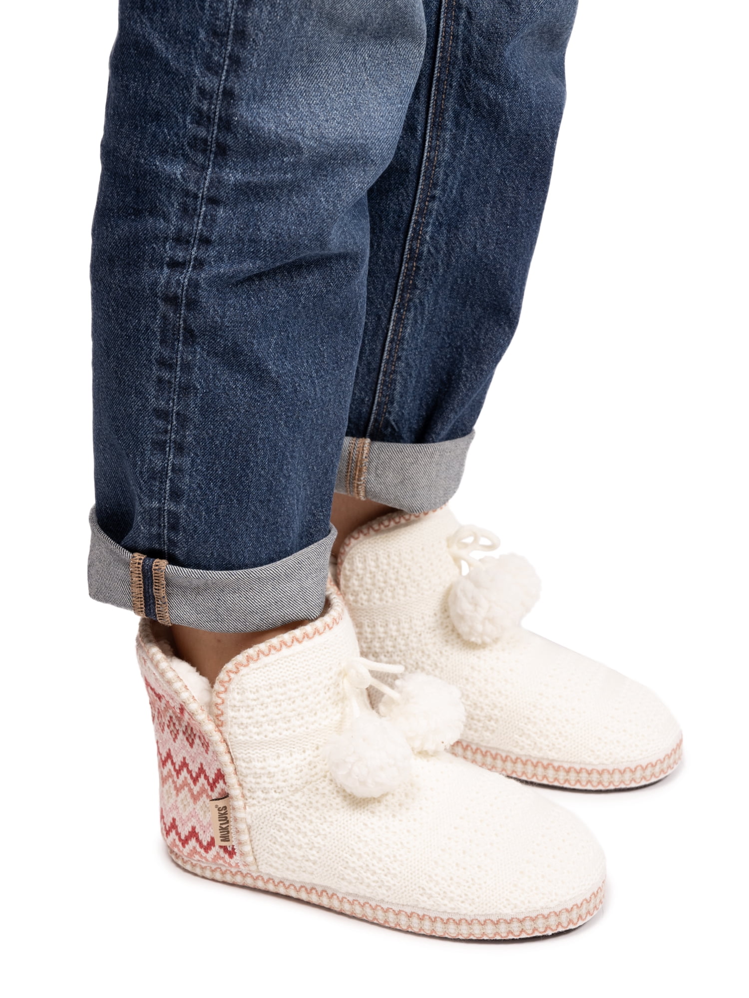 MUK LUKS Women's Aaliyah Bootie Slipper, Wide Width Available