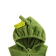 thumbnail image 5 of Infant Toddler Baby Boy Fall Winter Outfits Hooded Romper One Piece Jumpsuit Bodysuit Avocado Onesie with Leggings, 5 of 8
