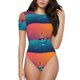 thumbnail image 1 of Balery Lighthouse and Whale Body de cuello redondo de manga corta para mujer Tops de manga corta Tops básicos-Small, 1 of 7
