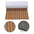 thumbnail image 4 of Hoja de cubierta de teca sintética de espuma EVA para barco, yate, alfombrilla para marino, alfombrilla antideslizante, alfombra autoadhesiva de Cola Teca para cubierta de barco, 4 of 7