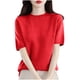 thumbnail image 2 of Fiudx Ofertas Del Día Chaqueta de Viaje En Barbacoa de Moda Sin Tapa de Color Sólido de Manga Corta con Cuello Redondo para Mujer, 2 of 3