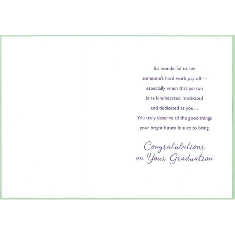 Designer Greetings Grad Cap, Gold Tassel, Diploma and Small