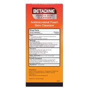 Betadine Antiseptic Cleansing Foam Pump, 8oz, Antibacterial Body Wash, Antimicrobial Skin Cleanser, Gentle Antiseptic Wash for Daily Protection
