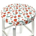 thumbnail image 6 of Cauagu Strawberries Print Round Stool Covers,Seat Cushion for Round Bar Stool Chair Seat Cover for Bar Round Chair Fits for 12/13/14in Bar Stool Cushion, 6 of 7
