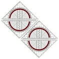 thumbnail image 6 of Clear Set Square with 180 Degrees Protractors Measuring Protractors for Student Drafting Drawing Math Measuring Tool, 6 of 9