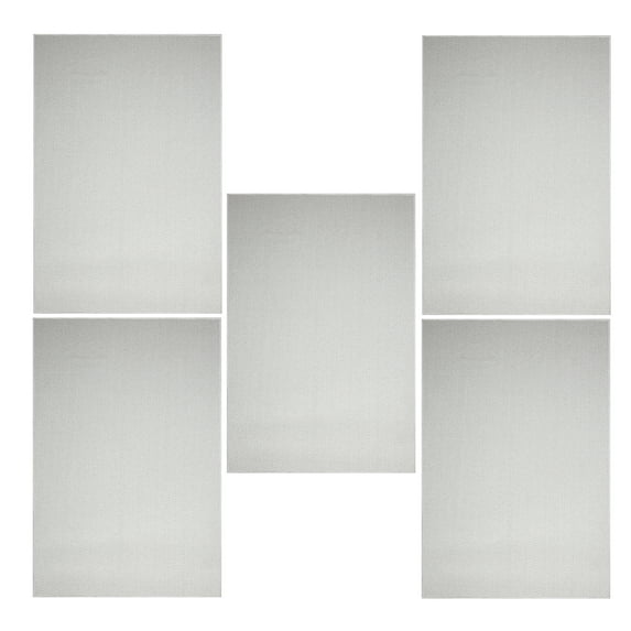 Furnish My Place Abstract Contemporary Striped Pattern Modern Plush Two Tone High Low Pattern Rug Carpet, Pet-Friendly Carpet, Made in USA - Iconic Ivory Cream, 2' x 3' Rectangle - Set of 5