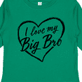 thumbnail image 4 of Inktastic I Love My Big Bro in Black Chalk Heart Boys or Girls Long Sleeve Toddler T-Shirt, 4 of 5