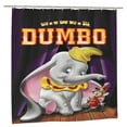 thumbnail image 2 of Dumbo Shower Curtain Cartoon Art Bath Shower Curtains with 12 Hooks, Waterproof Washable Polyester Bathroom Home Decor Set 72x72 Inch, Plastic, 2 of 8