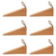 thumbnail image 2 of Tapón de la Puerta de Madera, Tope de Puerta de Puerta Brillante y Resistente Duradero Cuña 6 PCS de Madera Compacta Pequeña Para El Hogar, 2 of 7