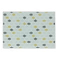 thumbnail image 1 of Grey and Yellow Cutting Board, Moroccan Style Modern Sun Beam Flowers with Rounds Dots Image, Decorative Tempered Glass Cutting and Serving Board, Small Size, Pale Grey Black, by Ambesonne, 1 of 1