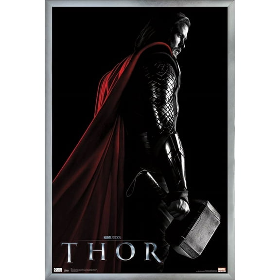 Marvel Cinematic Universe - Thor - One Sheet Wall Poster, 22.375" x 34", Framed