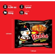 Samyang Buldak Original Spicy Chicken Instant Ramen Noodles, 5 Pack, 4.93 oz Bags
