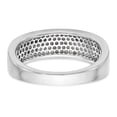 thumbnail image 5 of Solid 14K White Gold Engagement Micro Pave Diamond Wedding Band Ring Size 5.5 (.54 cttw.), 5 of 8