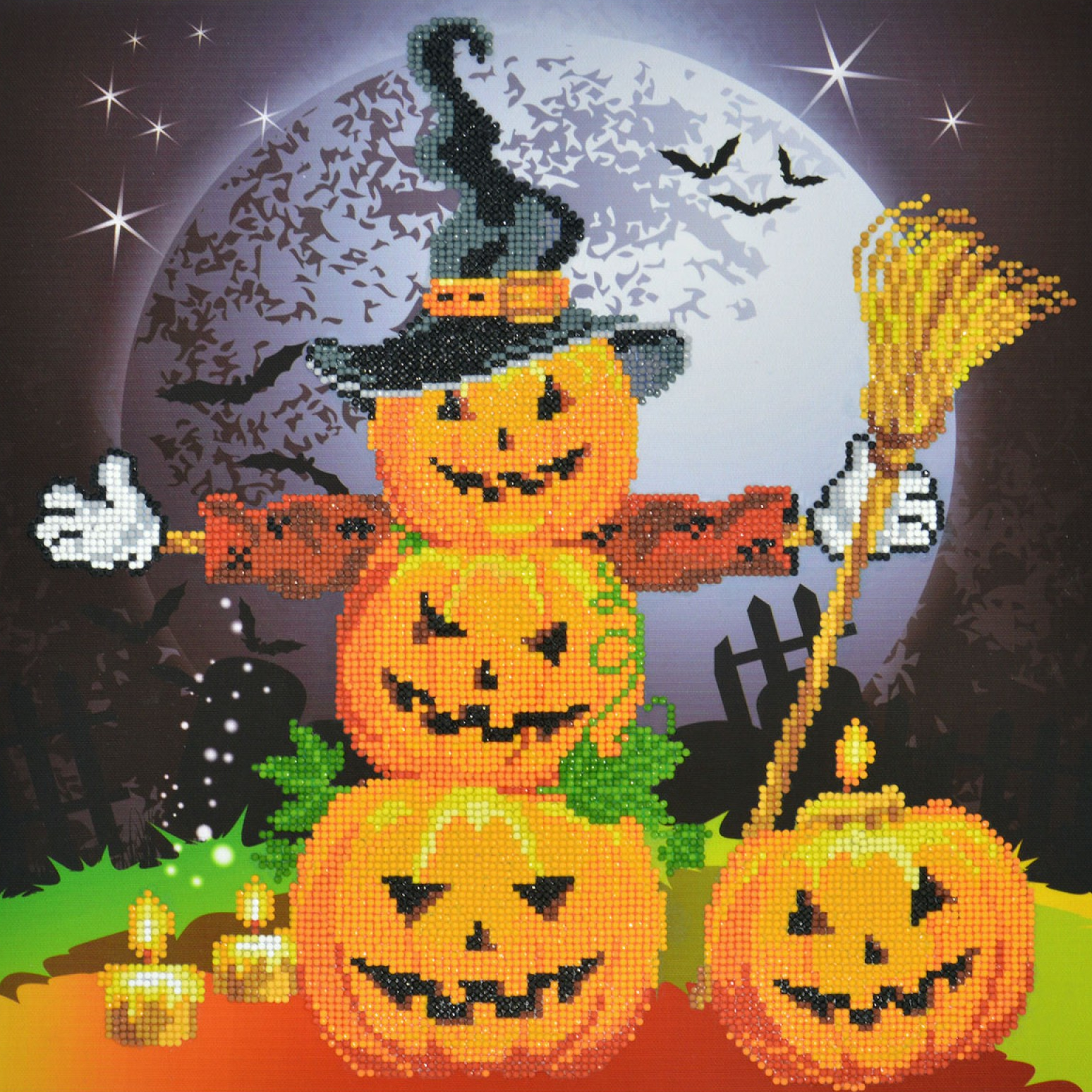 Diamond Dotz Halloween Scarecrow Diamond Painting Kits for Adults - Diamond Art Kits a Relaxing Creative Craft Kit with Dotz Gems