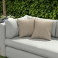 thumbnail image 4 of Sunbrella Throw Pillows Set of 2, UV Fade resistant & Water Repellent Square Throw Pillows (Inserts with Covers) for Indoor & Outdoor Use, 4 of 7