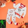 thumbnail image 2 of Leey-World Boys Girls Halloween Pajamas Kids Pajamas Holiday PJs Cotton Sleepwear Size 2T-12 Years(Red,2-3 Years), 2 of 5