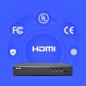 ANNKE 1080P H.265+ 8 Channel 8 Cameras Wired CCTV System, Security Camera System with 1TB HDD, 3K AI DVR and 1080P Full-color Camera, Acme Color Night Vision, Remote Monitoring, IP66