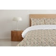 thumbnail image 4 of Ambesonne Floral Down Alternative Quilt Comforter, Autumnal Bohemian Flowers, Twin XL, Seafoam Almond and Ecru, 4 of 5