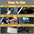 thumbnail image 2 of Qunler Tire Inflator, 12V Portable Air Compressor with Fast Inflation, Black, 2 of 10