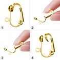 thumbnail image 2 of 30 Pieces Clip-on Earring Converters Non-pierced Earring Findings Dangle Earring Clips with Easy Open Loop and Silicone Earring Pads for Daily Accessory, 3 Colors (Style A), 2 of 5