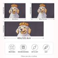 thumbnail image 2 of Yayeee Pillowcase Standard Size Set of 2 Satin Wrinkle Resistant Pillow Case, Yellow Halloween Dog, 2 of 7