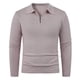 thumbnail image 1 of pstuiky manga larga para hombre, Suéter de punto de manga larga con media cremallera y cuello informal de color liso para hombre Tops casuales para hombres xl, 1 of 4