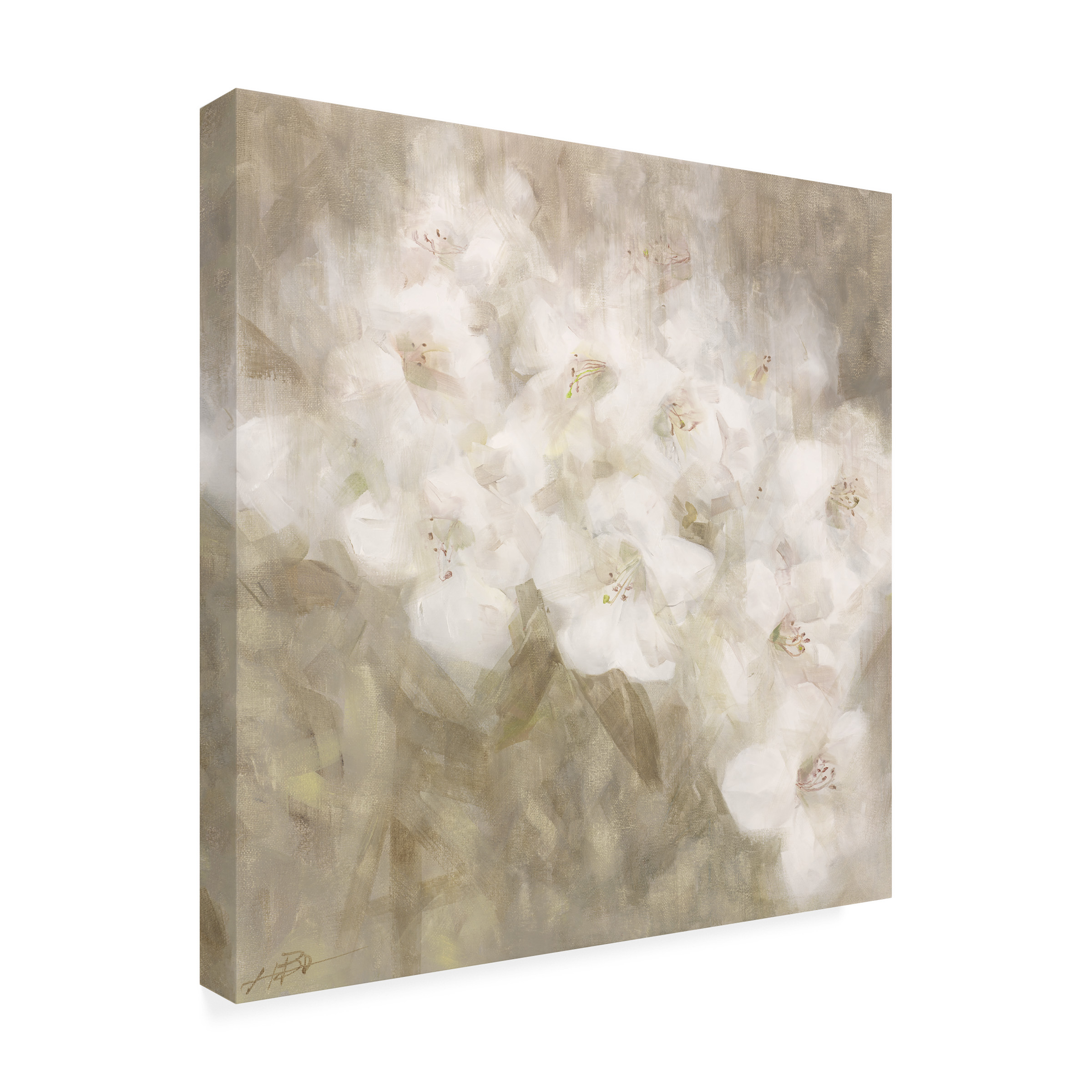 Li Bo 'Wild Flowers II' Canvas Art