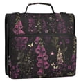 thumbnail image 5 of FORMRS Zipper Binder with Shoulder Strap 2-inch Ring 500 Sheet Capacity File Bag, Dark Purple Floral Pattern, 5 of 5
