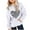 White, variant on Bnwani Toddler Hoodies Girls Crew Neck Long Sleeve Pockets Sports Sweatshirt Hearts Graphic Printed Tops Pullover