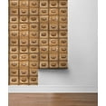 thumbnail image 3 of NextWall Library Card Catalog Peel and Stick Wallpaper, 3 of 8