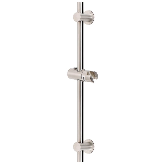 Shower Slide Bar Brushed Nickel Adhesive 24 Inch 304 Stainless Steel Bathroom Accessory
