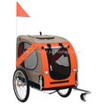 thumbnail image 3 of 20 Inch Inflatable Wheel Pet Bike Trailer, Aluminum Rim Wheels And Steel Frame Bicycle Cart Dog Carrier ShopWise Round, 3 of 11