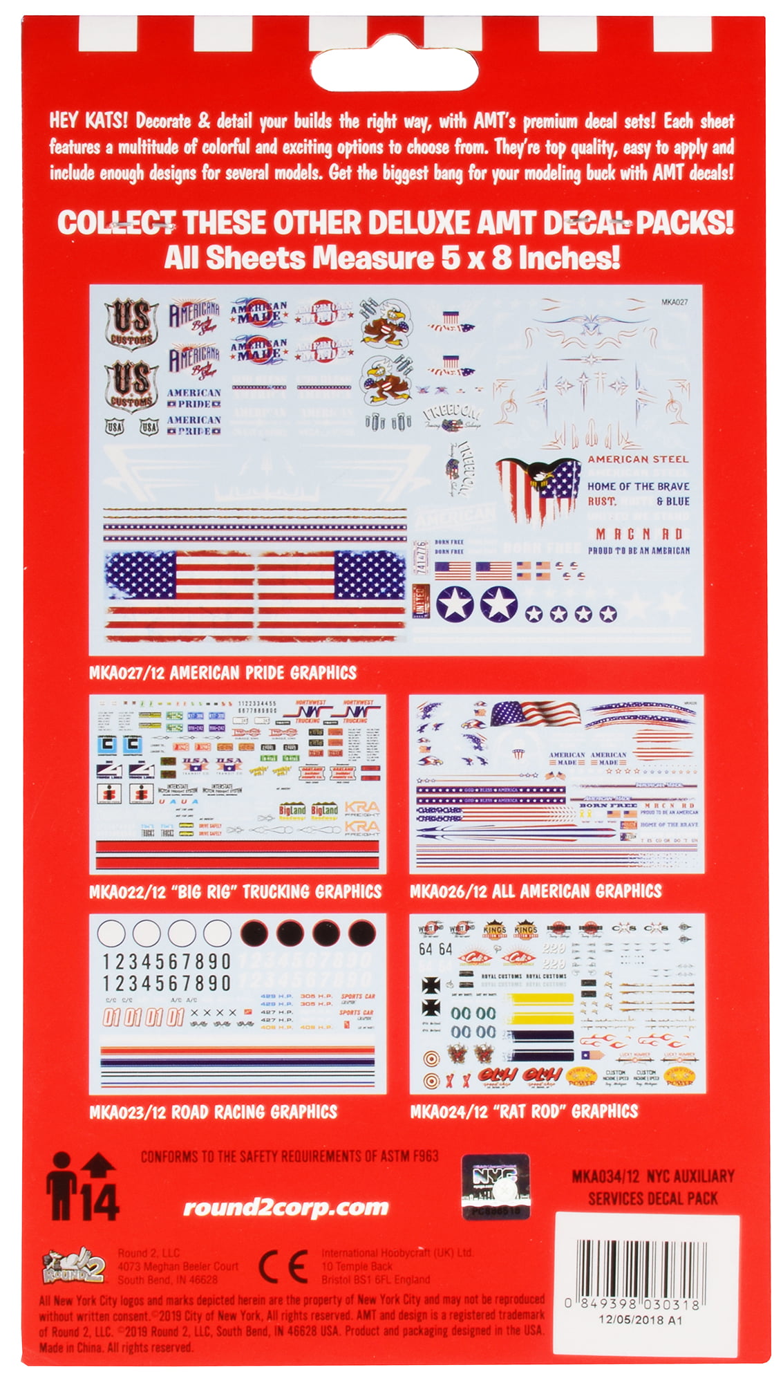 19C Details about   AMT NYC Auxiliary Services Logos Water Release Decals 1/25 Scale 