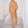 thumbnail image 3 of Bingfone Womens Pajama Sets Plaid Sunflower Print,Long Sleeve Loungewear Pajamas Set-Large, 3 of 8