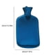 thumbnail image 3 of Bolsa de agua caliente para calentar manos y pies, bolsa gruesa para cama (azul goma), 3 of 7