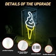 thumbnail image 6 of UPONRAY Ice Cream Desktop Neon Signs, 4.7"*13.8" Dimmable & USB-Powered LED Neon Light, Stylish Desktop decoration for Ice Cream Stand, Restaurant, Shop, Hotel Lobby, Kitchen, 6 of 7