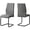 Gray, variant on DINING CHAIR - 2PCS / 39"H / GREY FABRIC / BLACK METAL
