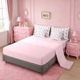 thumbnail image 3 of Erosebridal Cute Bow Knot 7-Piece Twin Bedding Sets For Girl,Football Sport Games Ball Theme Kids Bedding Comforter Set,Reversible Pink, 3 of 7