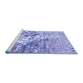 thumbnail image 2 of Ahgly Company Machine Washable Indoor Rectangle Abstract Blue Modern Area Rugs, 4' x 6', 2 of 4