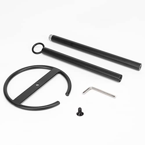 Freestanding 4-Roll Toilet Paper Holder Stand with Reserve Storage, All-Metal Bathroom & Kitchen Countertop Organizer in Matte Black